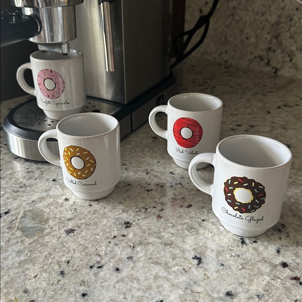 Donut Design Espresso Cups Set
